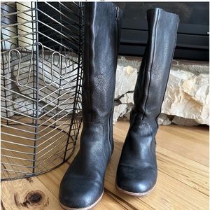 WOMENS KORK-EASE TALL WIDE CALF LEATHER BOOT